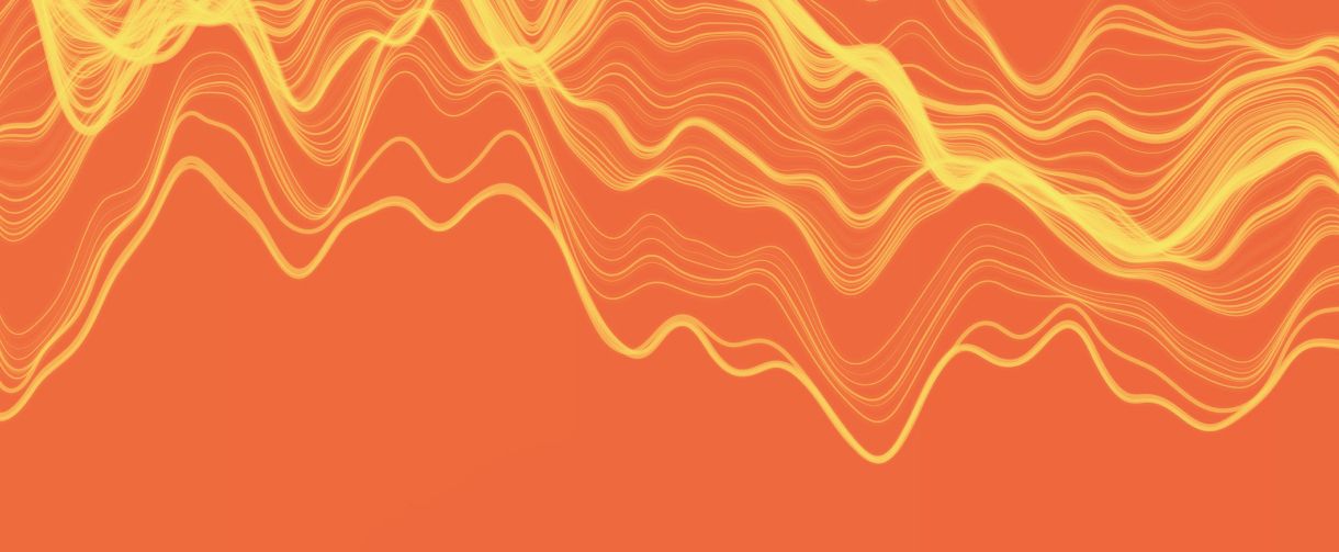 Wavy orange lines